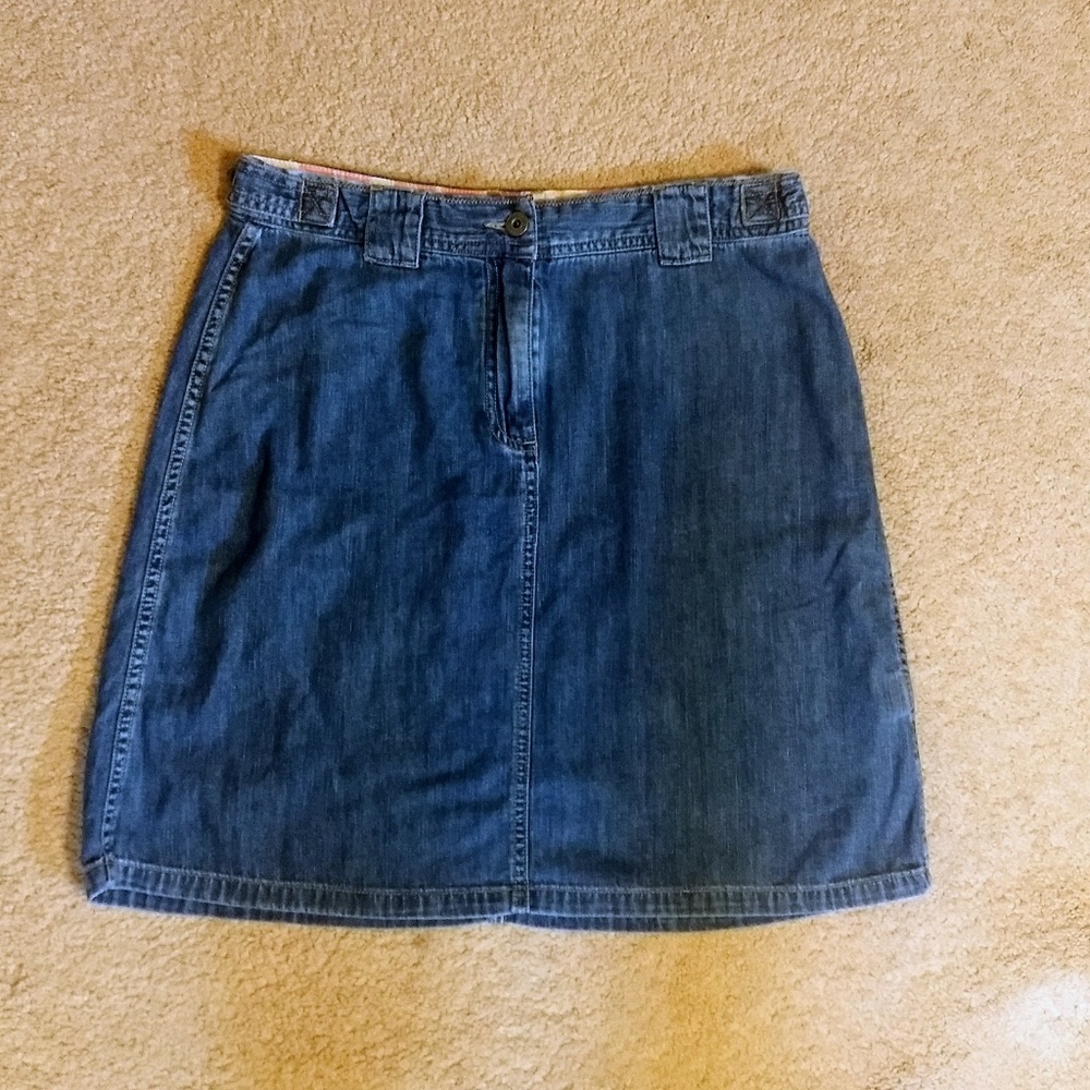 Christopher & Banks vtg Jean skirt cotton sz 10 *P